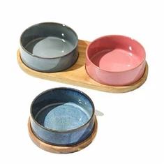 Custom taċ-ċeramika Cat Bowl